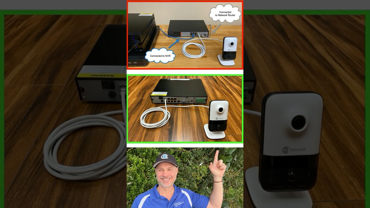 Viewtron NVR: How-to Install IP Camera #securitycamera #shorts  #securitycamerasystem