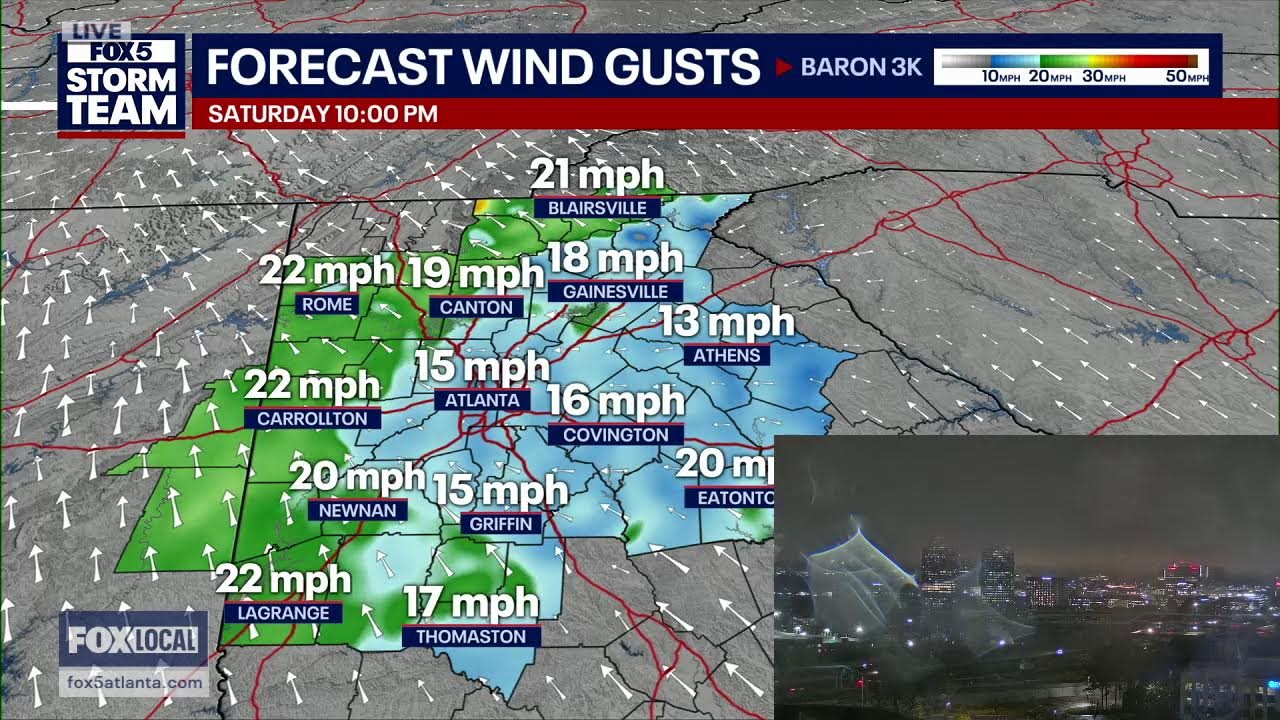WATCH LIVE: Storms roll into the metro Atlanta area | FOX 5 News