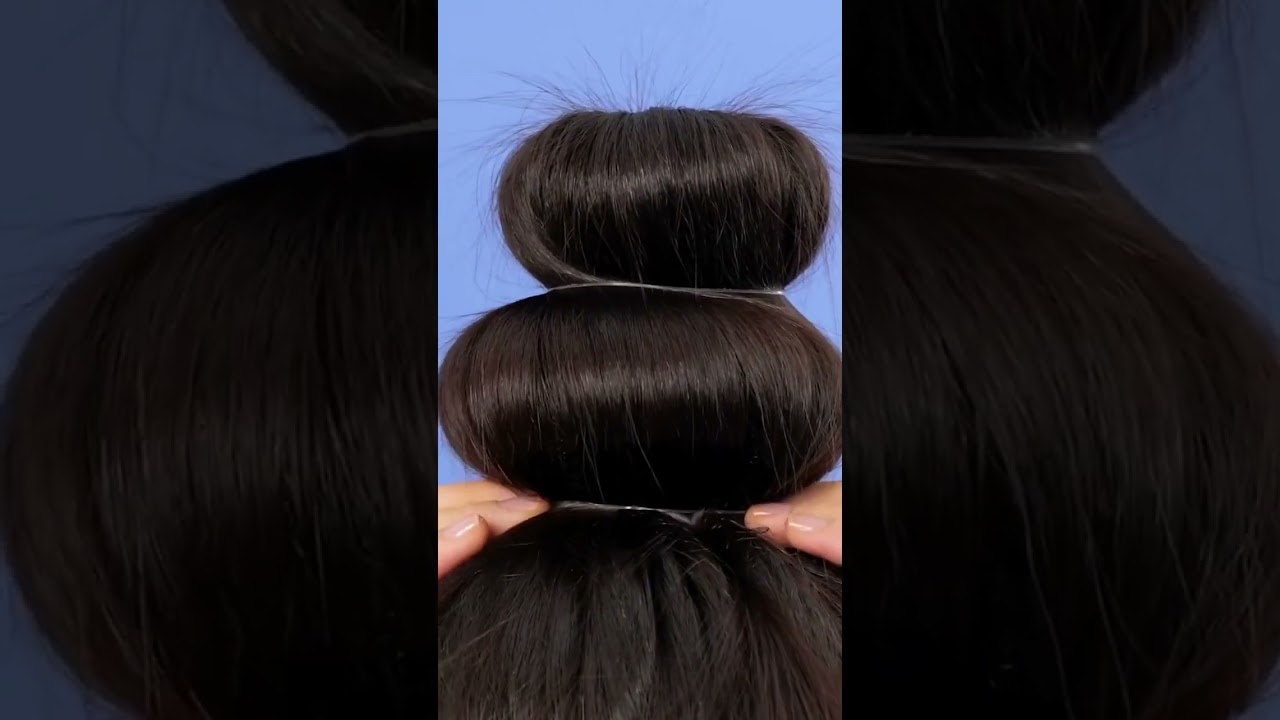 Which hairstyle is the best for Christmas? #shorts #DIY #hair #style