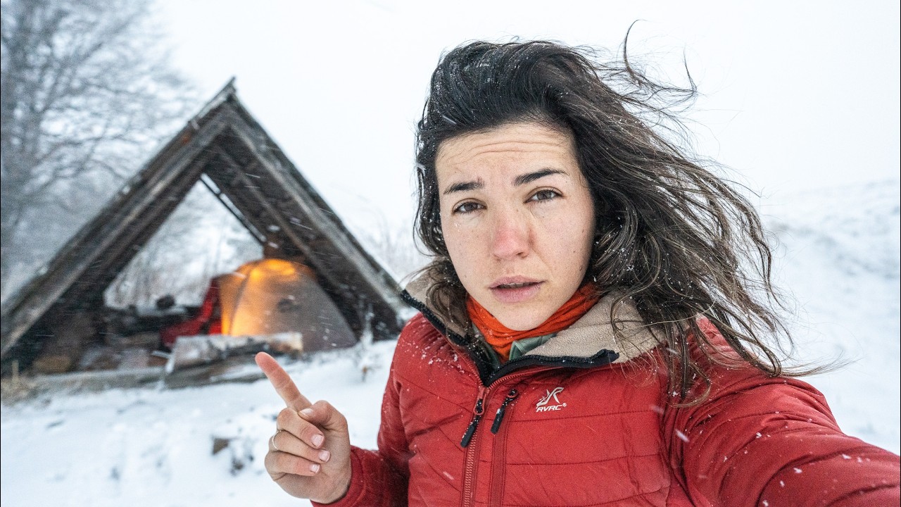 Wild Camping Alone, Caught in the Snow