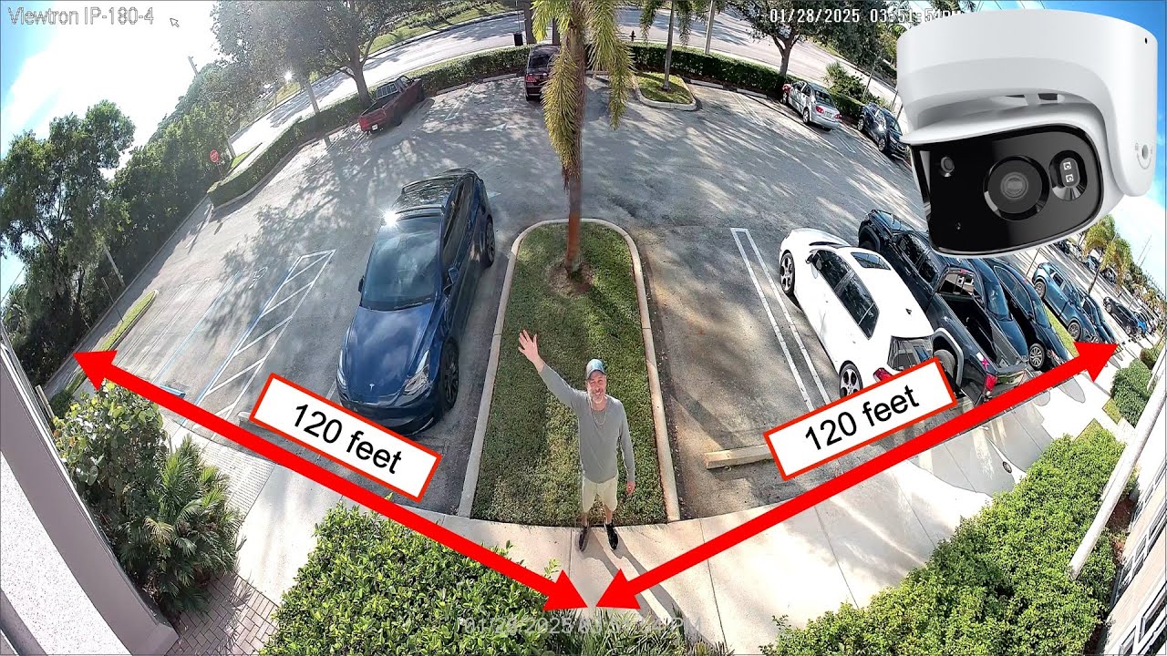180 Degree Camera: Outdoor Video Surveillance Demo