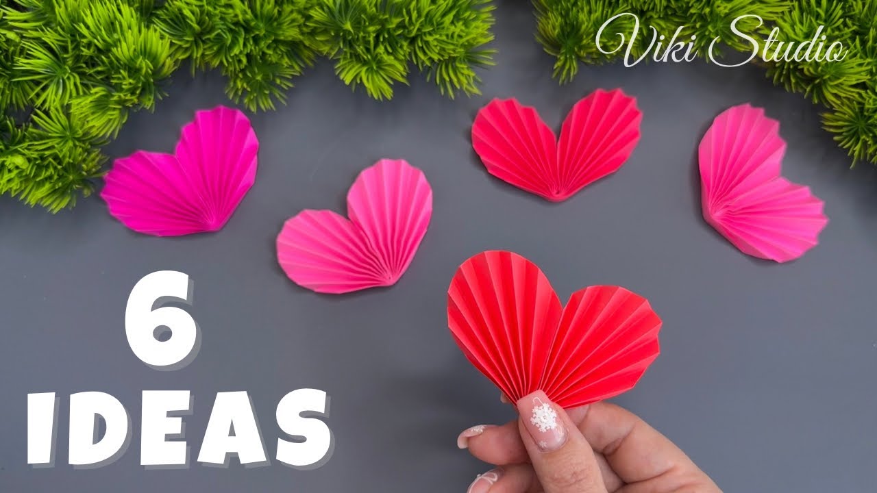 ♥️ 6 IDEAS ♥️ Crafts for Valentine’s Day DIY Paper Craft