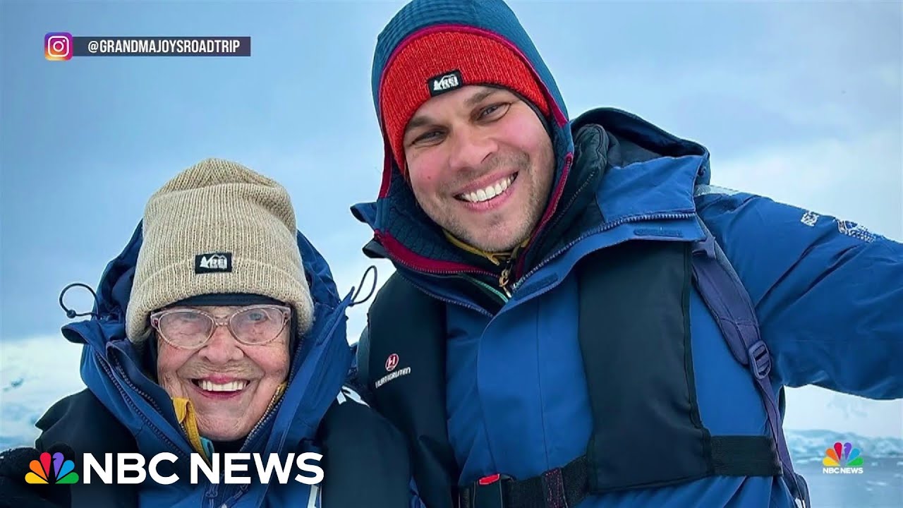 94-year-old grandma sets off to visit every continent with grandson