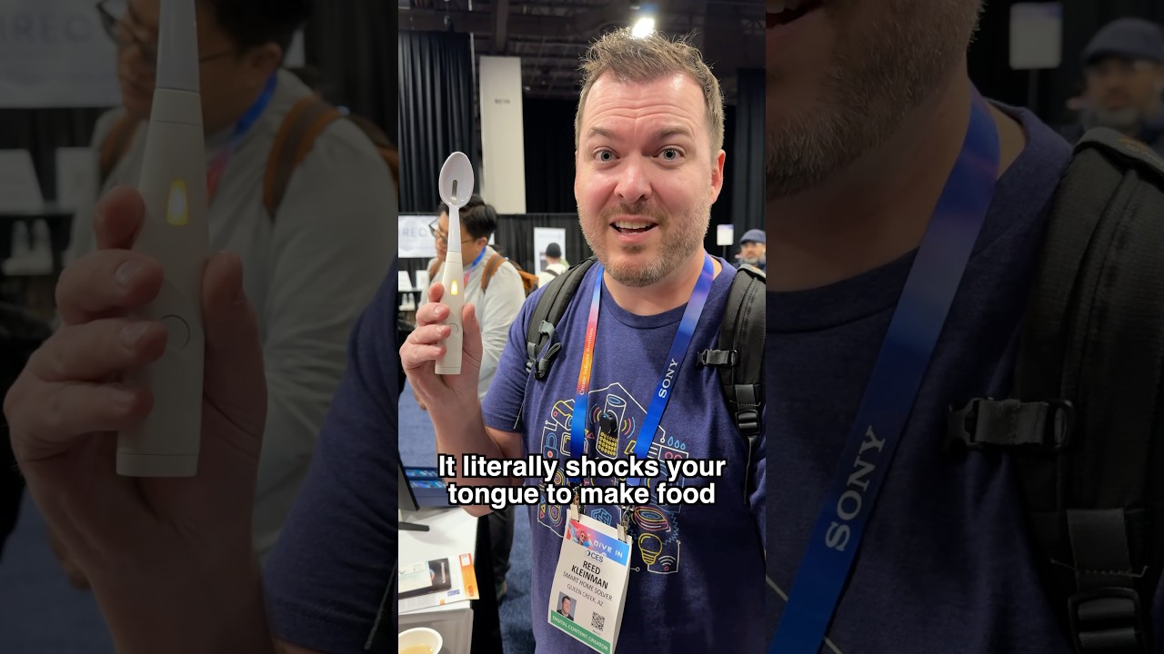 A spoon that shocks your tongue 😬