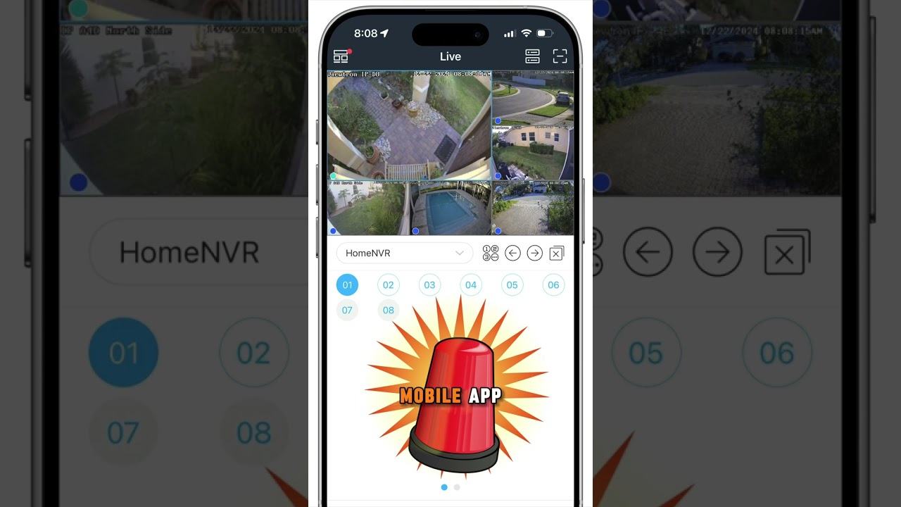 AI Security Camera Setup: Human Detection, Alarm Light, Audio Warning #securitycamera #shorts