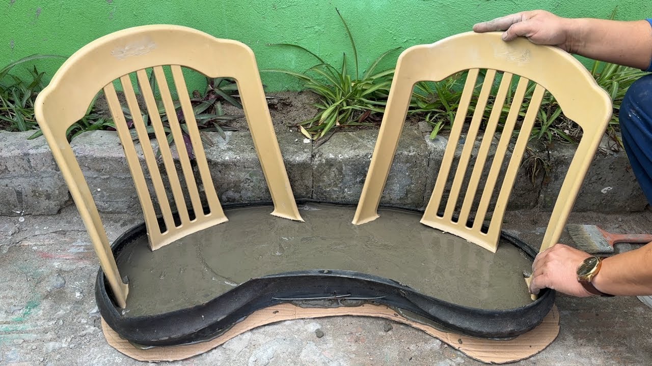 Amazing cement ideas, Make Coffee table, Chair and Flower pots from recycled