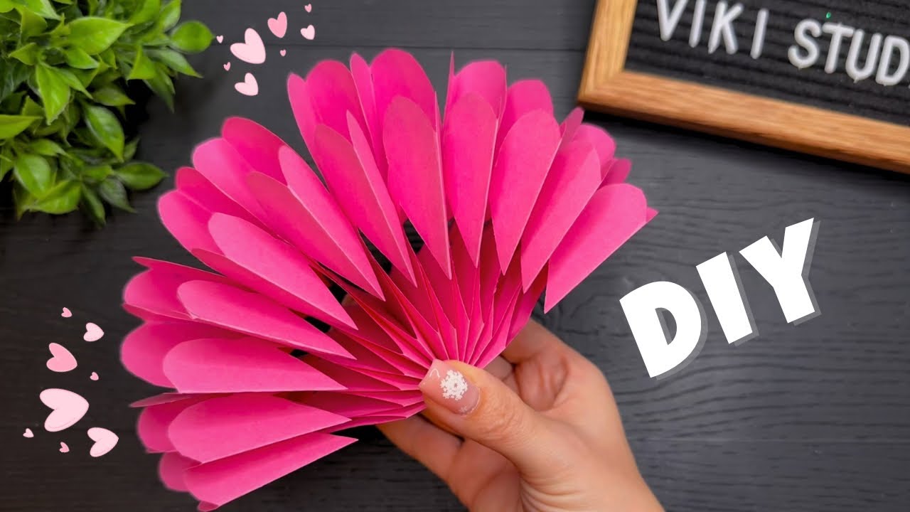 Amazing Paper Decorations Paper Craft Ideas Valentines Day