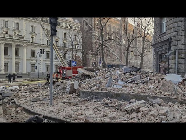 At least two dead after Russian attack hits Kyiv on New Year’s Day
