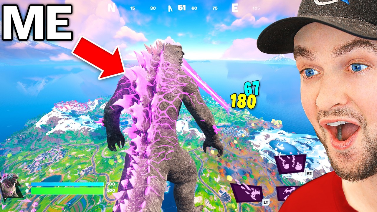 Becoming The GODZILLA BOSS in Fortnite! (Mythic Event)
