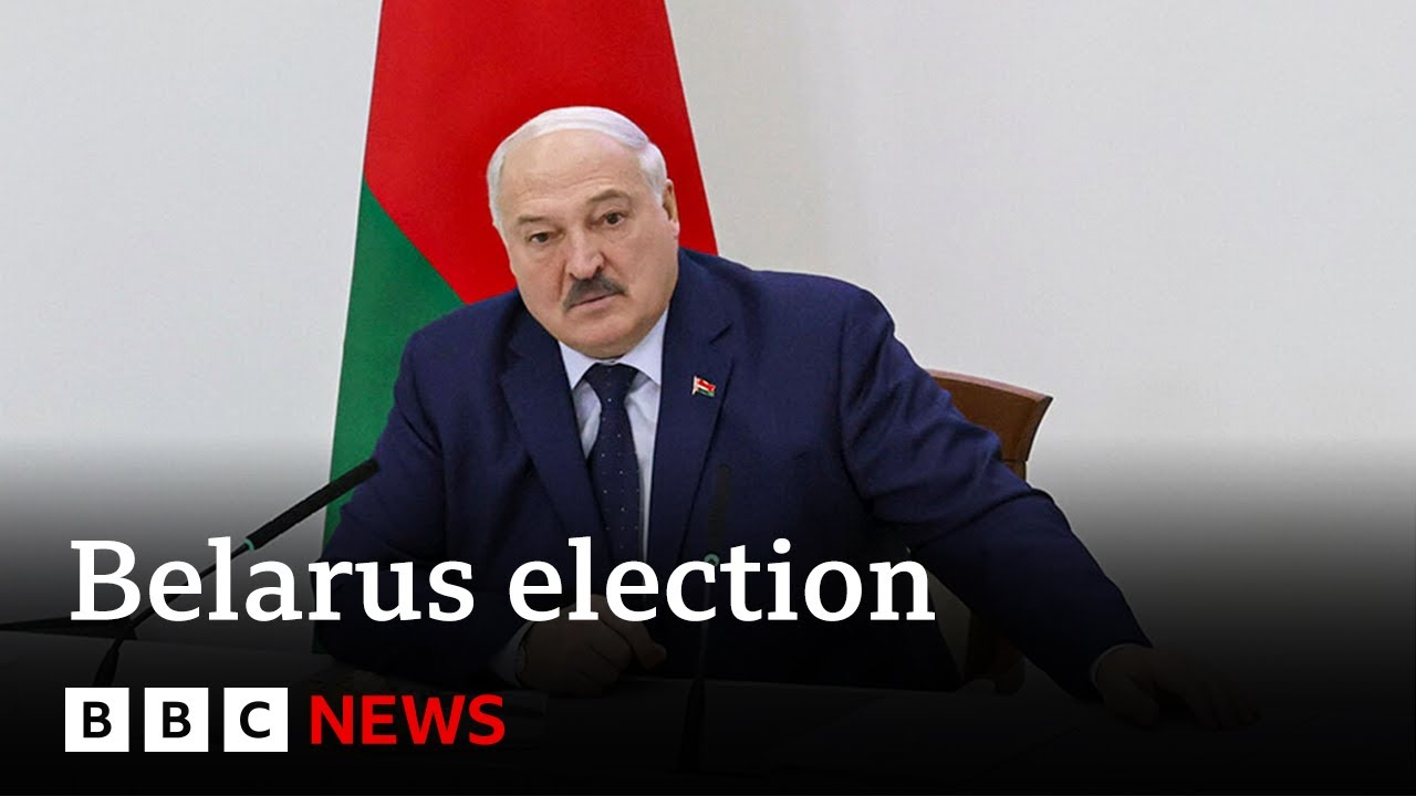 Belarus election: Inside Alexander Lukashenko’s polling day press conference | BBC News
