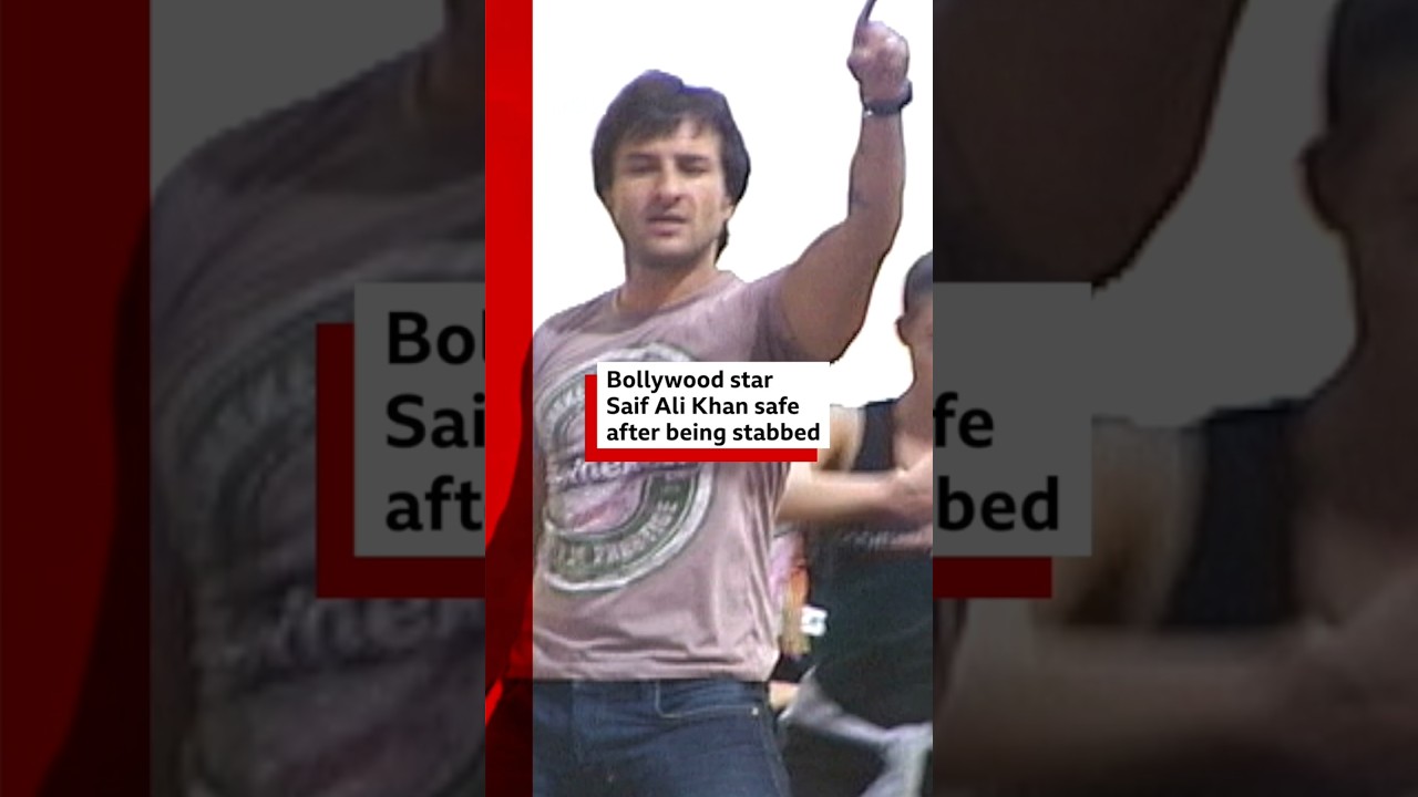 Bollywood actor Saif Ali Khan ‘out of danger’ after being stabbed. #Bollywood #BBCNews