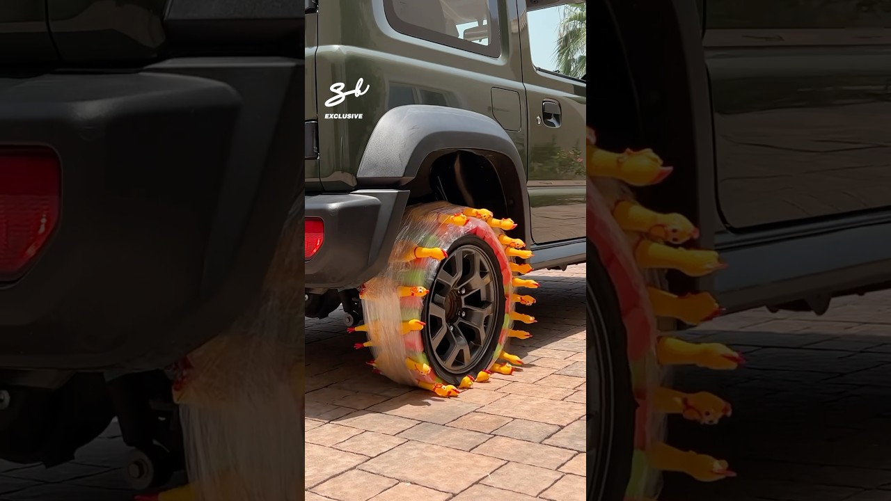 Did my tire just cluck at me…?! 🤣 #cars #tires #funny