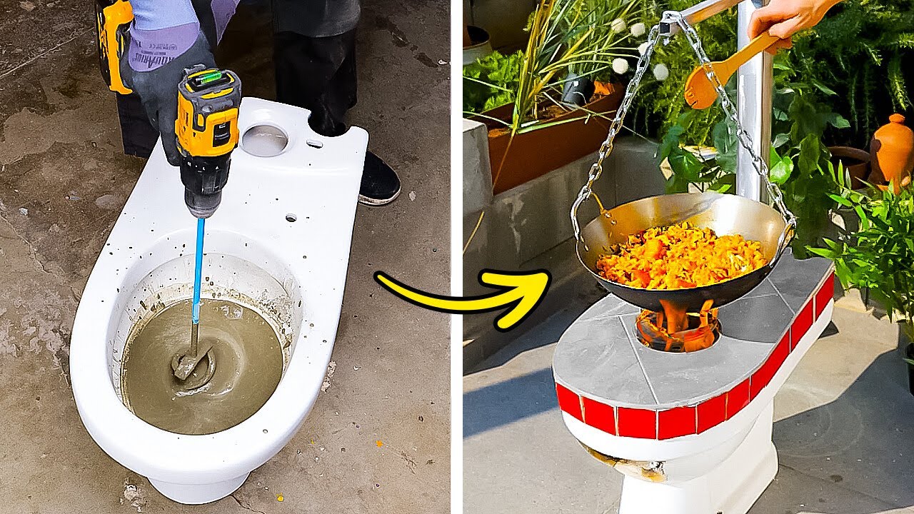 DIY Cement Stove for Outdoor Cooking