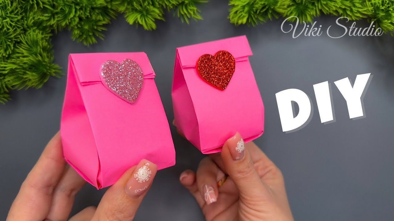 DIY Paper Gift Bag for Valentine’s Day & Birthdays | Easy Craft Tutorial
