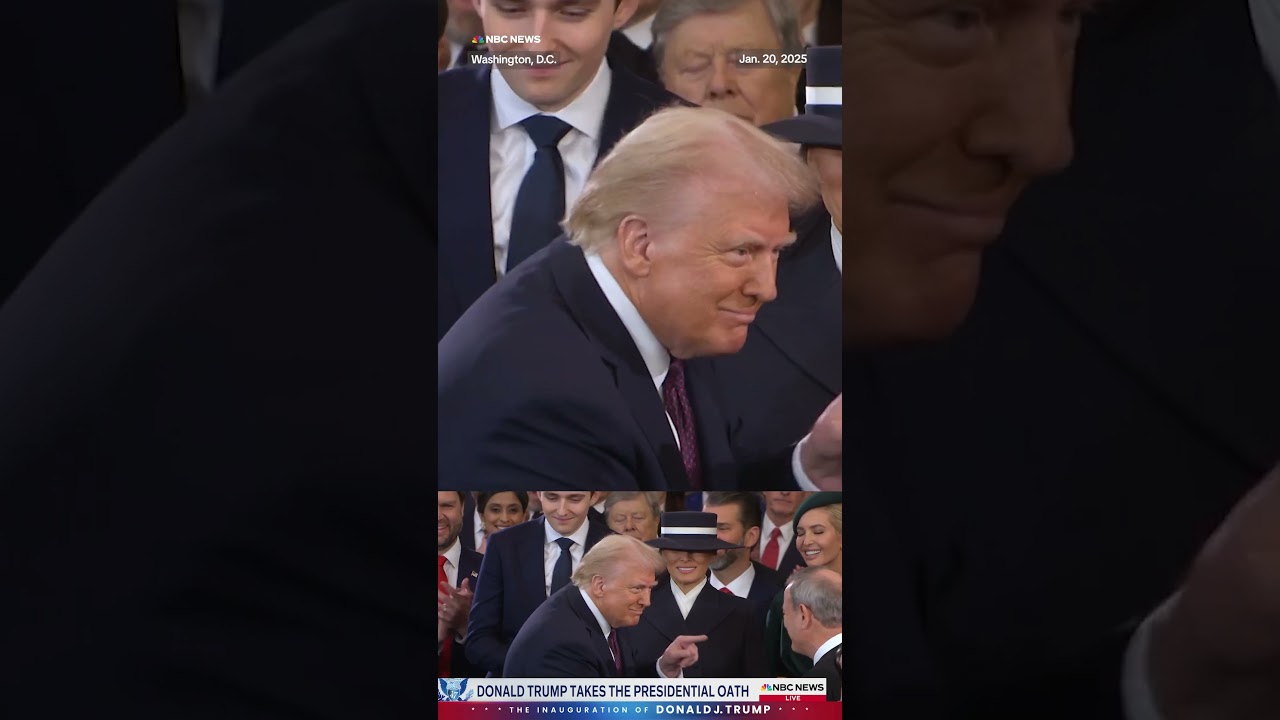 Donald Trump is sworn in as the 47th President of the United States