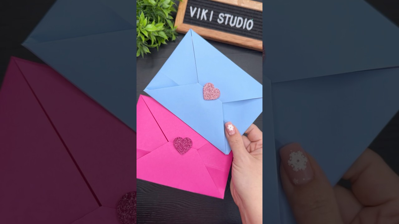 Easy Craft Ideas! Paper Envelopes #shorts