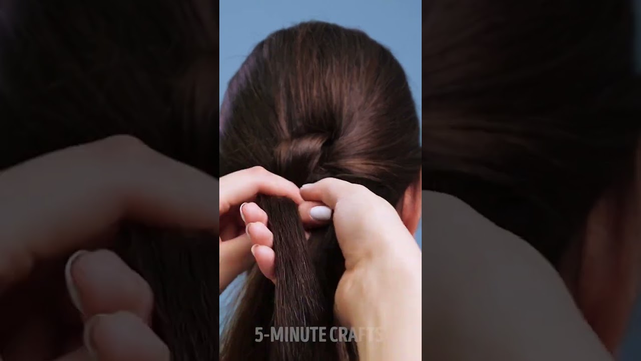 Easy hairstyle for busy ladies #shorts #tutorial #hair