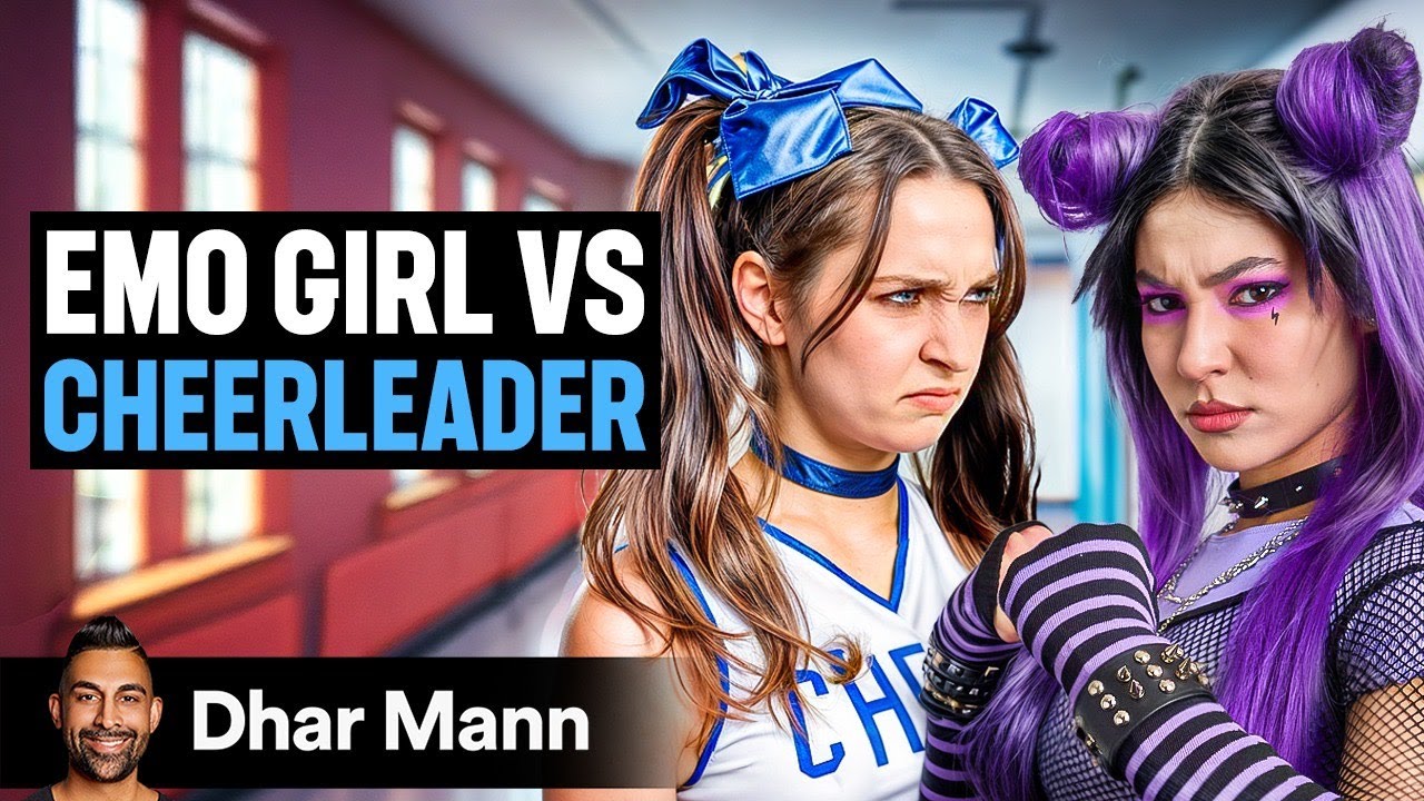 EMO GIRL Goes To War With CHEERLEADER! | Dhar Mann Studios