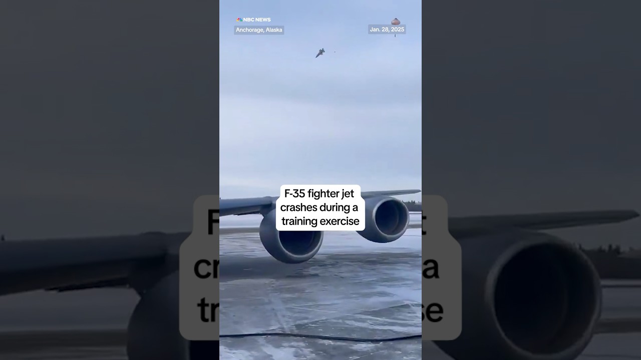 F-35 fighter jet crashes during a training exercise
