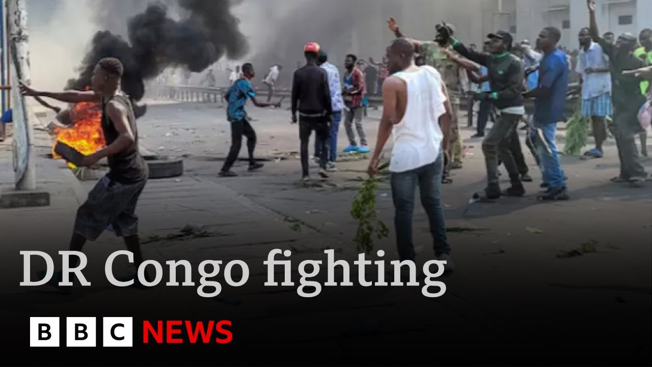 Fighting rages between rebels and army in Democratic Republic of Congo | BBC News