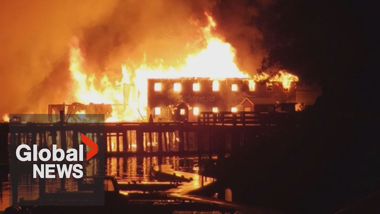 Fire devastates historic sections of Vancouver Island’s Telegraph Cove