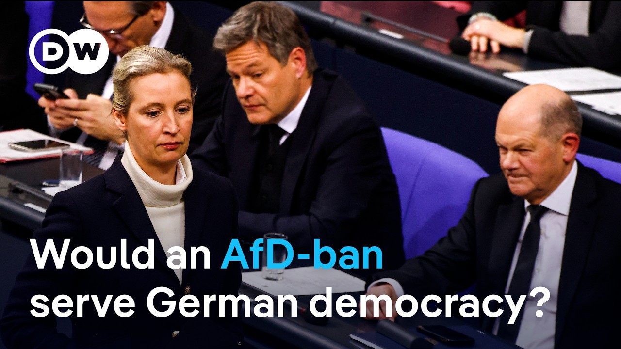 German parliament debates banning AfD party ahead of elections | DW News