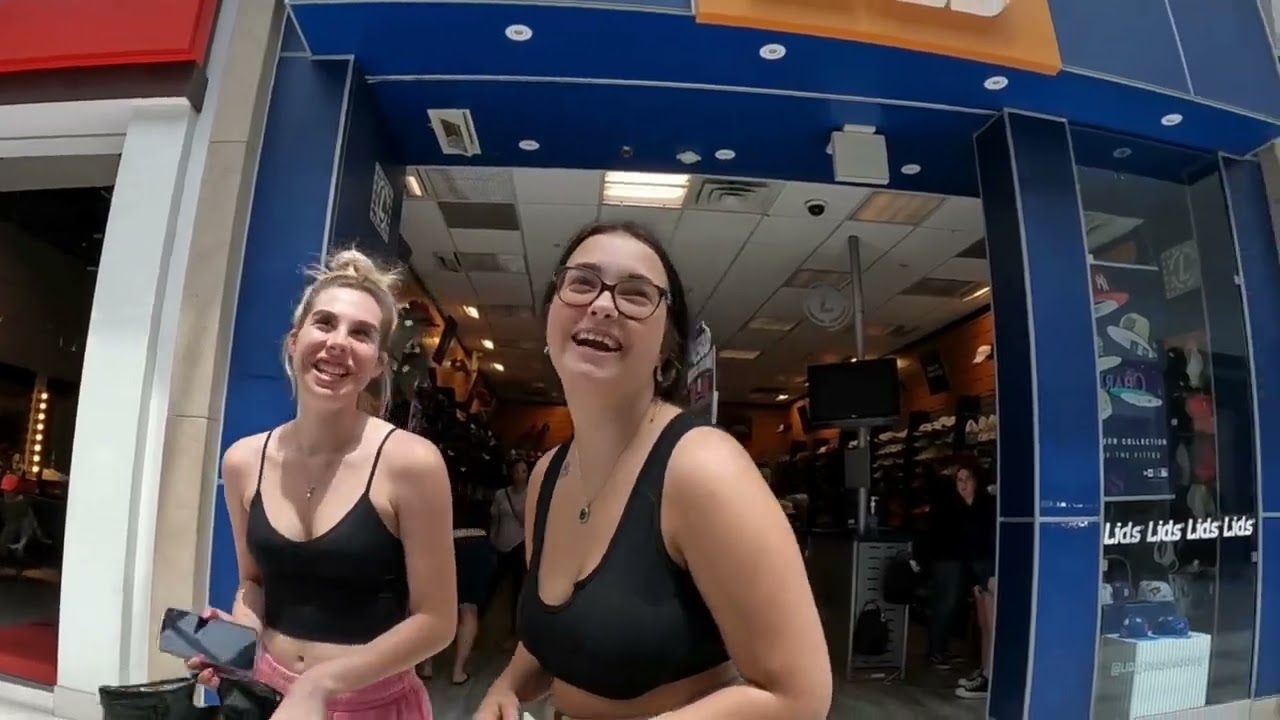 Giving out Tiesto tickets at the mall!