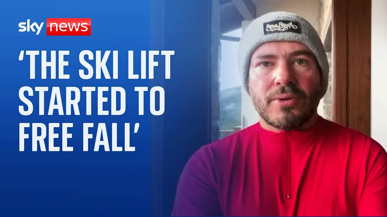 ‘In a matter of seconds the lift started to free fall’, says skier on broken chair lift