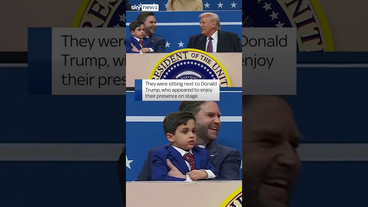 JD Vance’s children play at inauguration