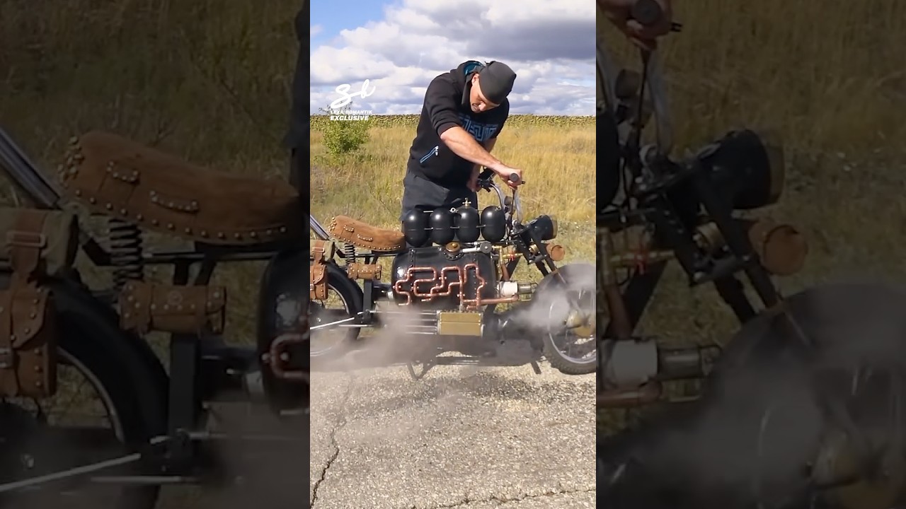 Just letting off some steam… literally 💨 #motorbike #motorcycle #vehicles