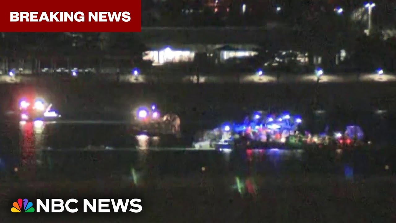 Law enforcement says American Airlines plane broke in two pieces