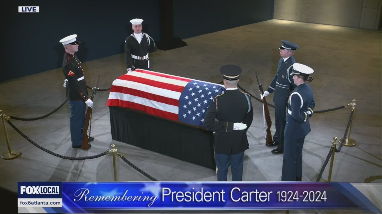 LIVE: President Jimmy Carter lies in repose; mourners pay respects