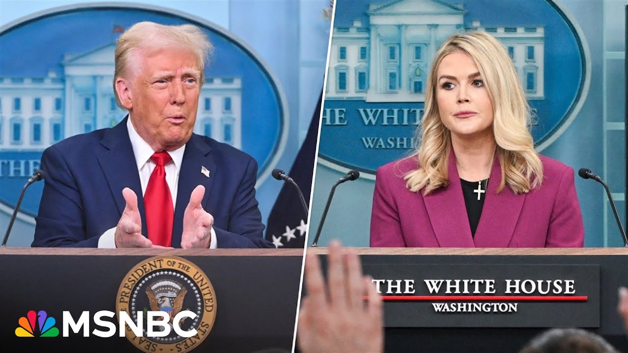 LIVE: White House press briefing amid outrage at Trump’s plane crash DEI attacks