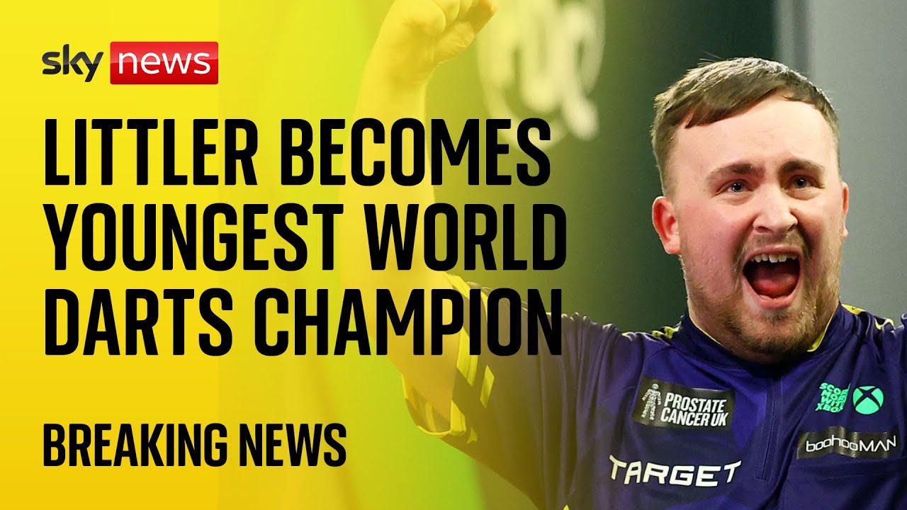 Luke Littler, 17, becomes youngest world darts champion after beating Michael van Gerwen