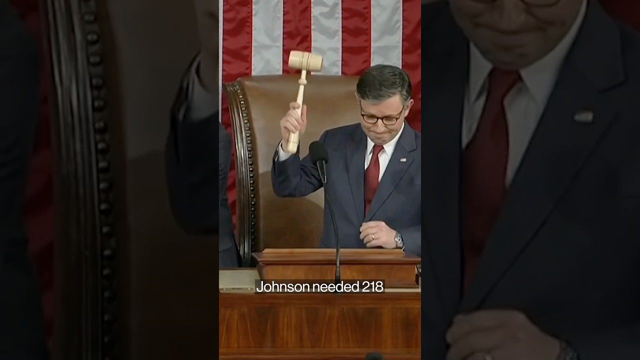 Mike Johnson takes the gavel again as House Speaker #politics #shorts