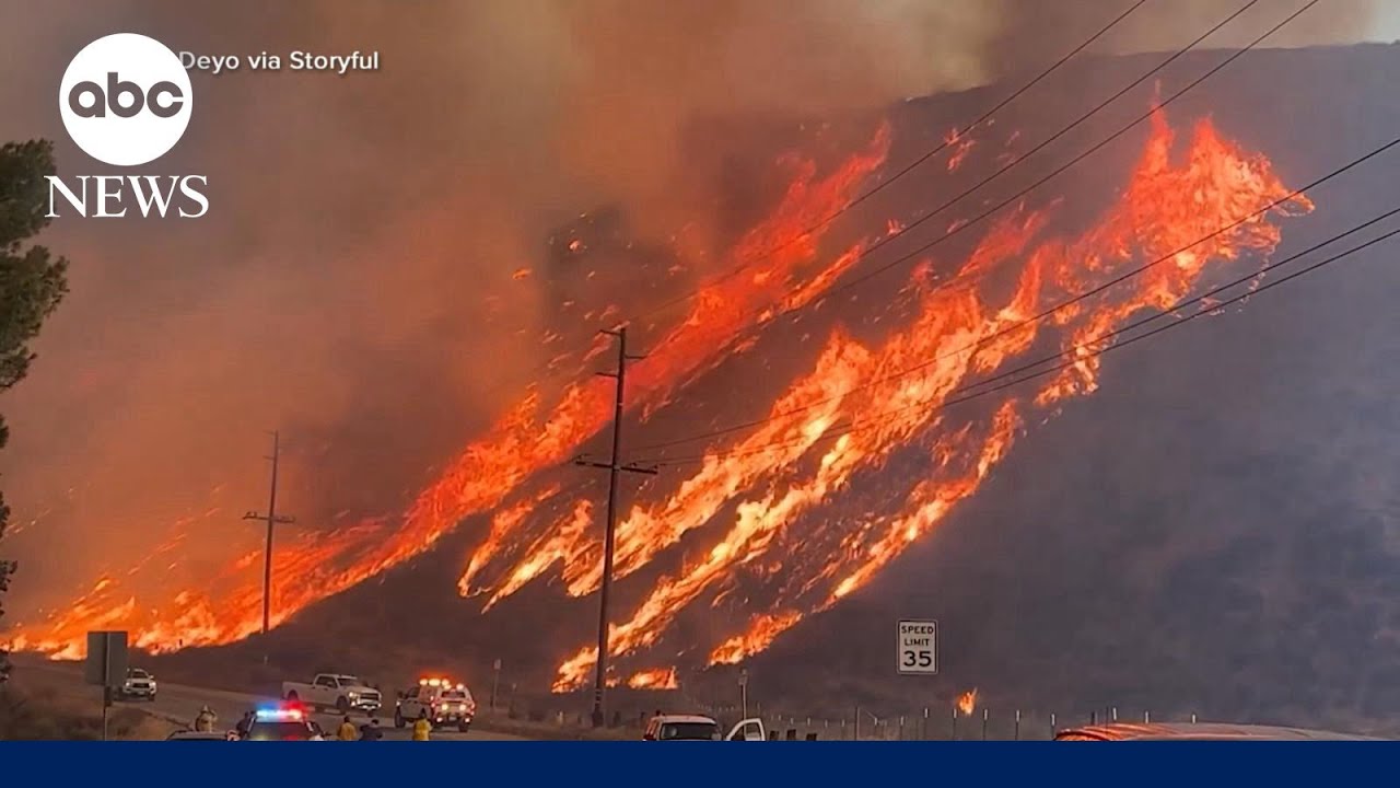 New wildfire explodes in Southern California