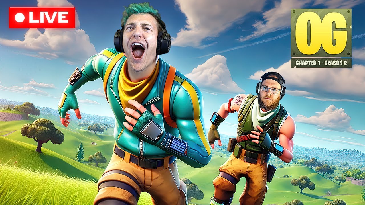 🔴 Ninja Dominates Fortnite OG Season 2 W/ JB & Sketch – Live
