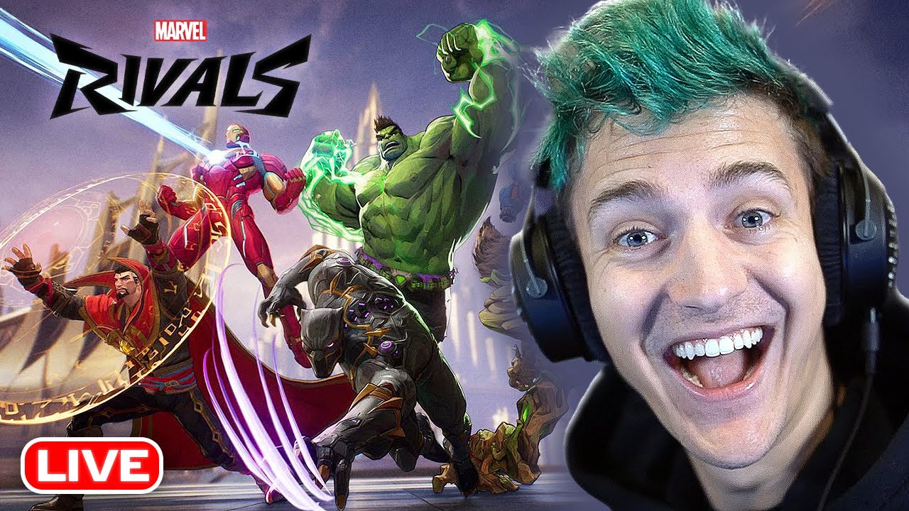 🔴 Ninja First Stream in 2025 Marvel Rivals – Live