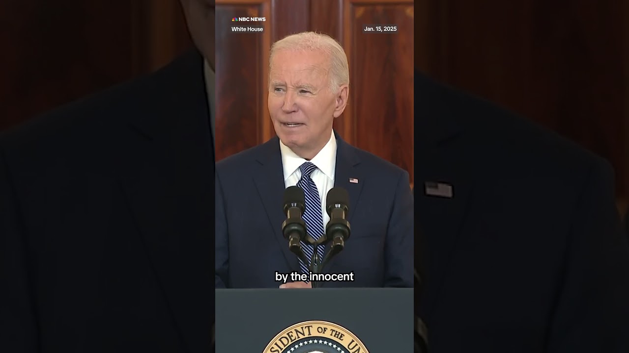 President Biden addresses Israel-Hamas ceasefire