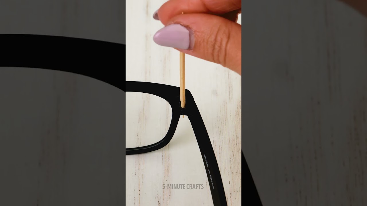 Quick fix for your broken glasses #trick #hack #fixit #smart #shorts