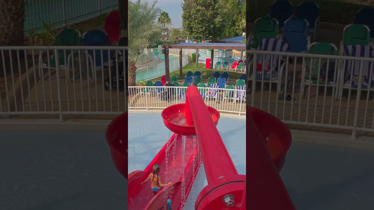 RED Water Slide at Legoland Dubai 🇦🇪
