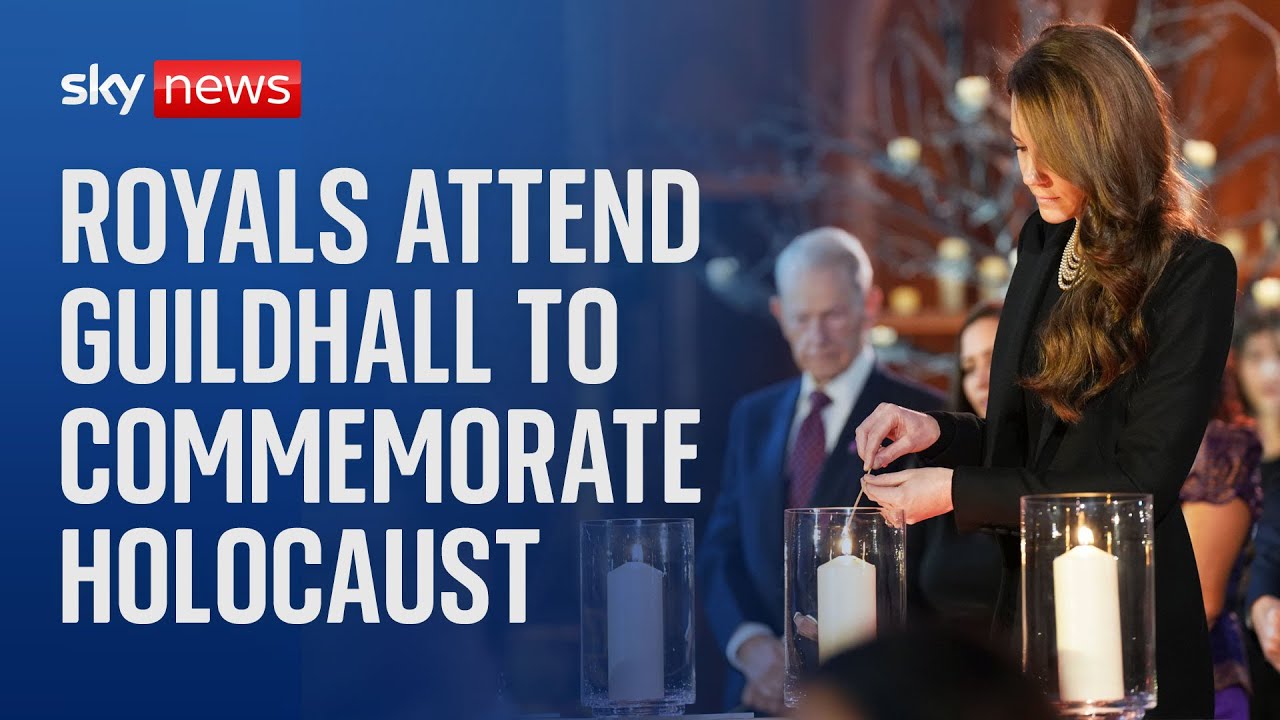 Royal family attends Guildhall service to honour Holocaust survivors