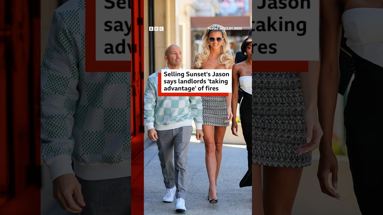 Selling Sunset’s Jason Oppenheim has accused LA landlords of cashing in on the fires. #LA #BBCNews