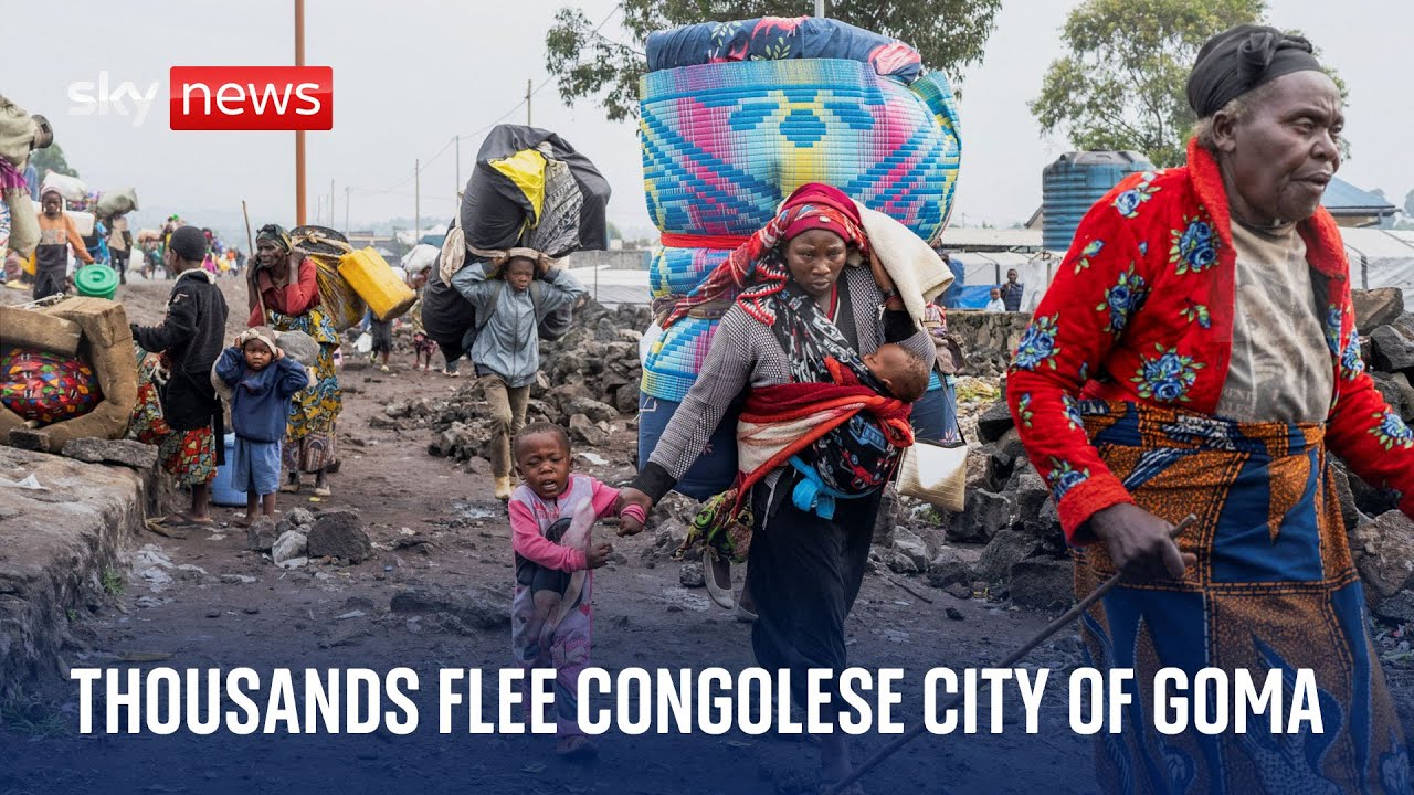 Sky News team witnesses Congolese soldiers surrendering as rebels take Goma