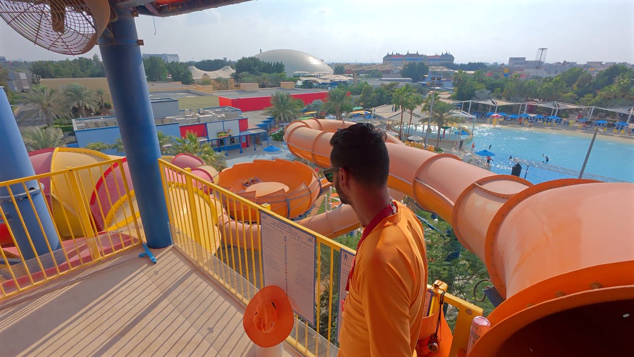 Splash ‘N’ Swirl Water Slide at Legoland Dubai 🇦🇪