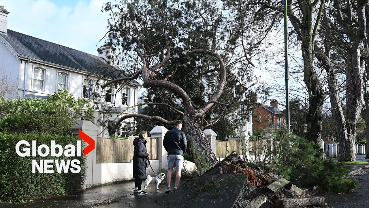 Storm Eowyn: Record high-intensity winds batter UK, Ireland prompting weather alerts