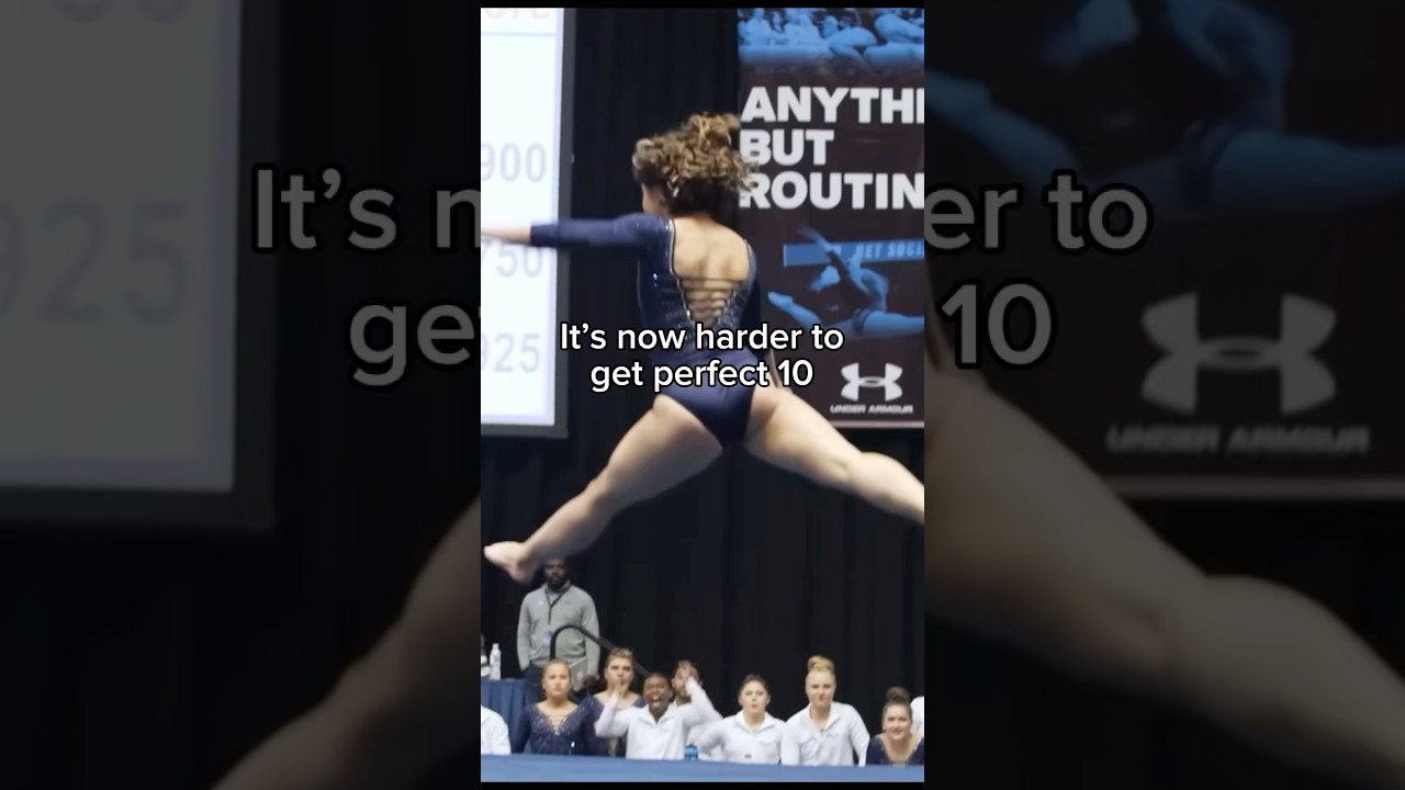 Stricter judging rules in NCAA gymnastics means less perfect 10s 🤔 #gymnastics #gymnastics #sports