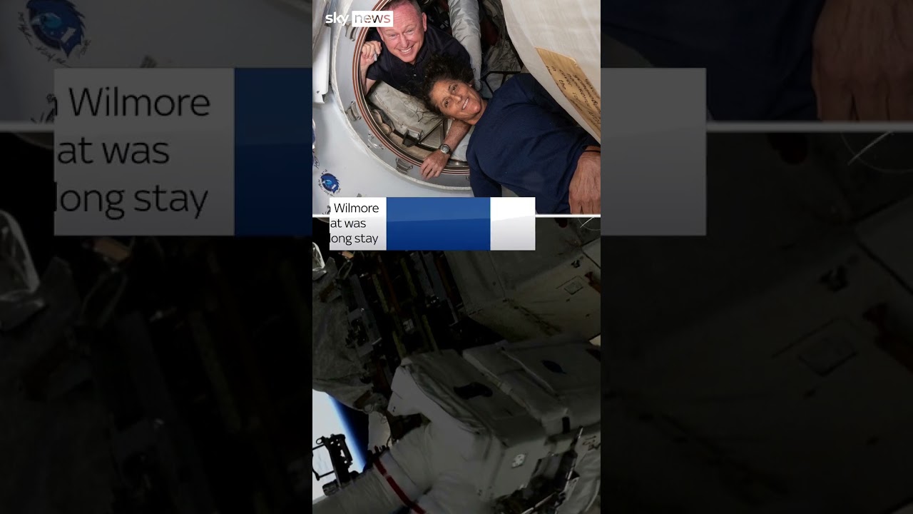 Stuck astronauts take first spacewalk together