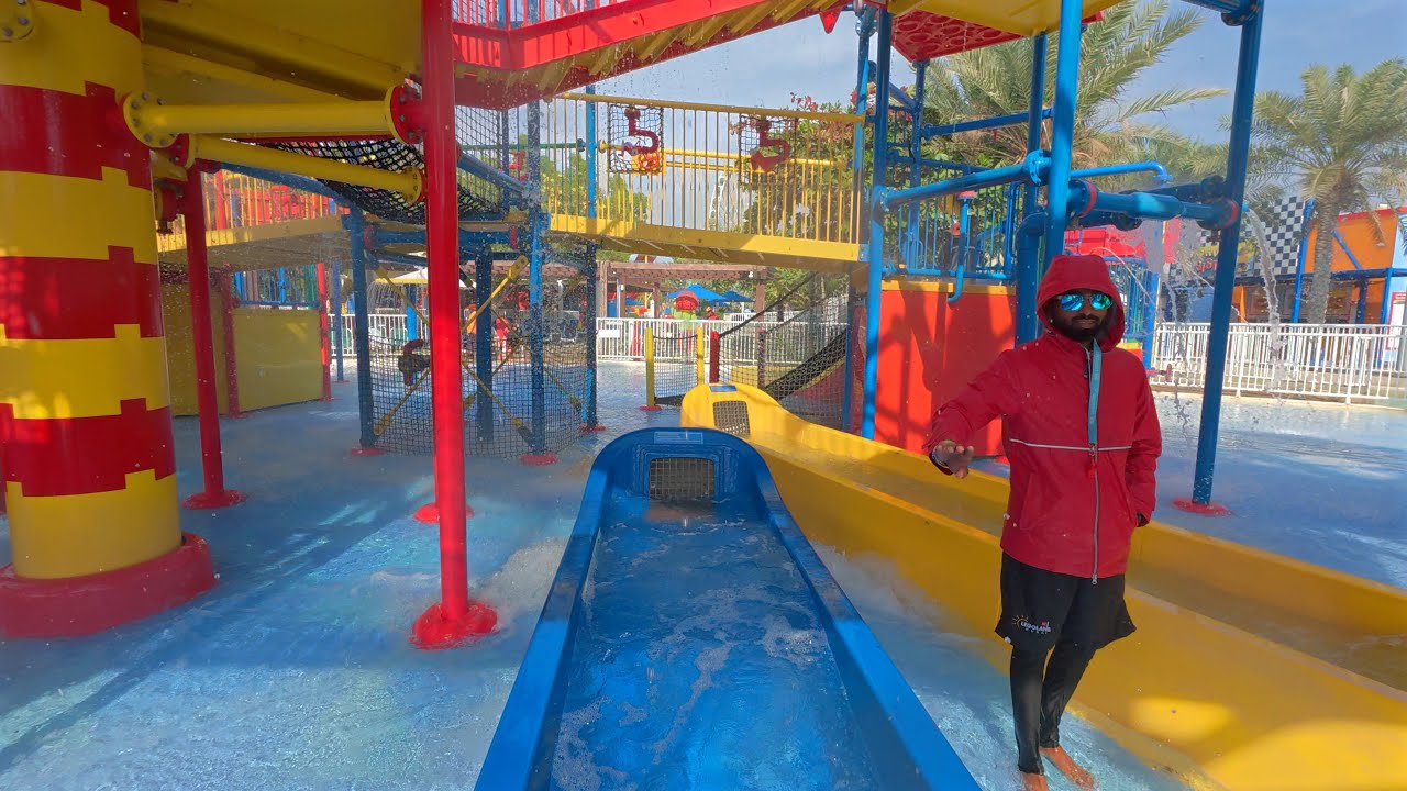 Super Blue Water Slide at Legoland Dubai 🇦🇪