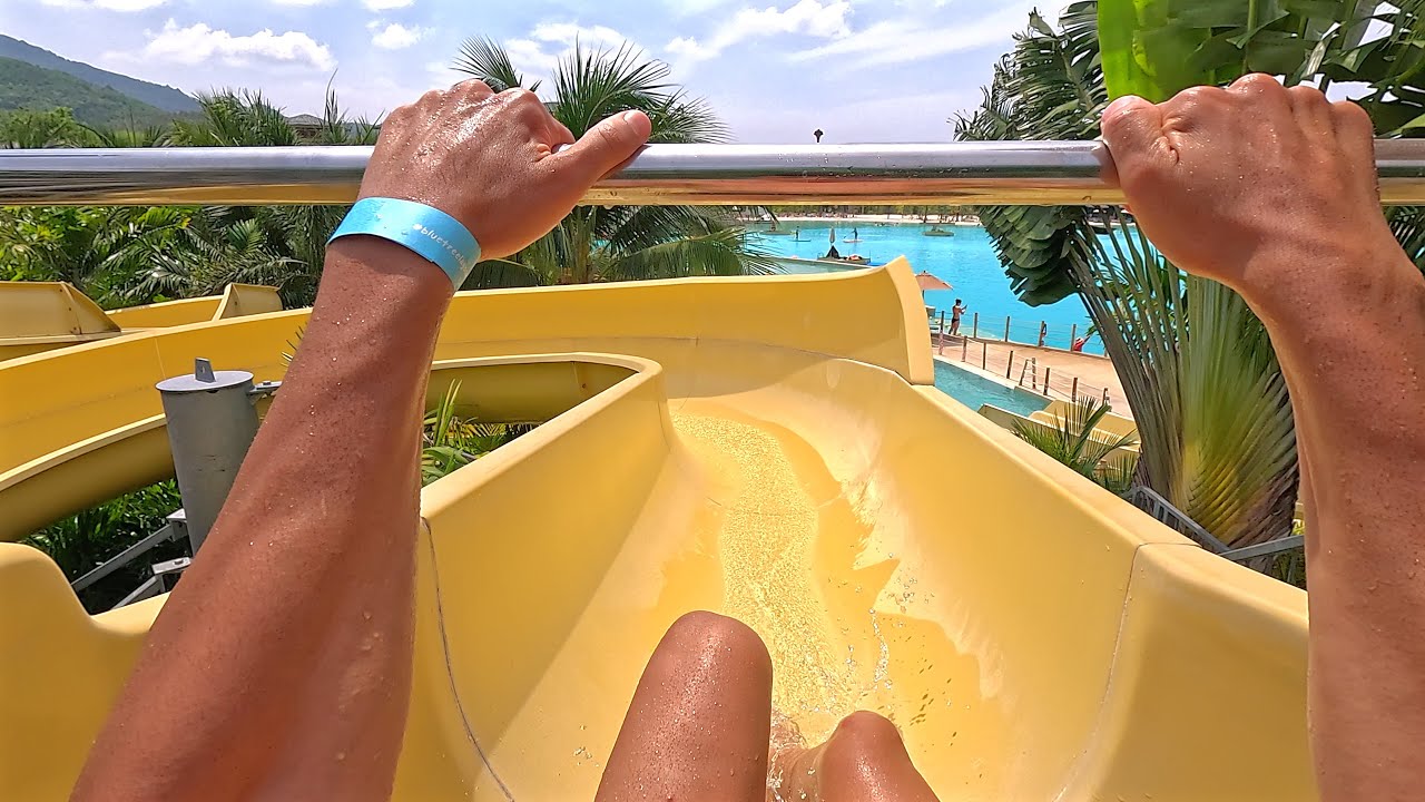 Super White Water Slide at Blue Tree Phuket 🇹🇭